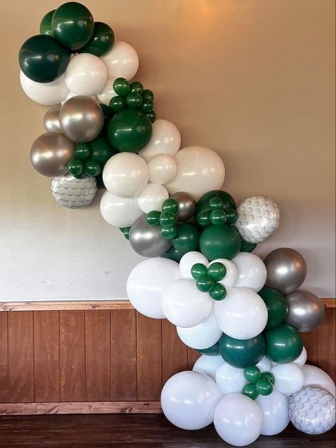 Happy Retirement, Al! ⛳️ we hope you get to hit the golf green a lot more often! 🏌🏽 Golf Theme Party, Boys Golf, Golf Birthday Party, Boys First Birthday Party Ideas, Golf Green, Balloon Kits, Balloon Arches, Golf Party, Golf Theme