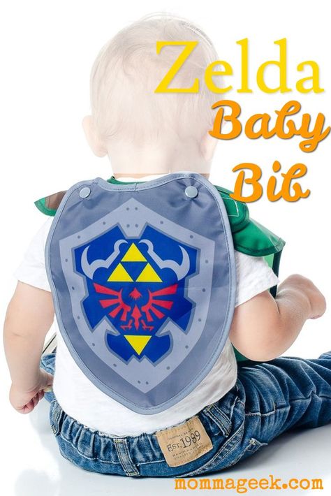 Last night I was perusing Amazon for a completely unrelated product when I came across this baby bib. It is a tri force of perfection. This bib consists of your baby, a Zelda tunic and a shield. This is a baby bib replica from The Legend of Zelda: Ocarina Superhero Costumes For Men, Zelda Baby, Alternative Baby Clothes, Best Baby Bibs, Gamer Baby, Crochet Baby Projects, Geek Toys, Zelda Ocarina Of Time, Nerdy Baby