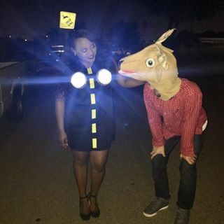 Funny Halloween Costumes For Couples, Deer In Headlights, Lion Halloween, Halloween Duos, Costumes For Couples, Funny Couple Halloween Costumes, Duo Halloween Costumes, Funny Couple, Couples Halloween