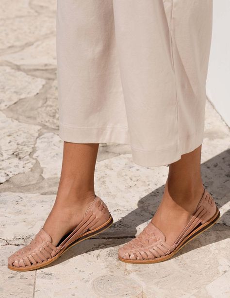 The 12 Prettiest Summer Pieces Under $100 That We’re Currently Lusting After — The Candidly Mom Clothes, Staple Shoes, Woven Leather Sandals, Huarache Sandals, Ethical Fashion Brands, Cruelty Free Brands, Leg Work, Desert Rose, Top Selling