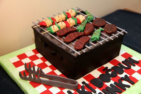 barbeque cake Barbecue Cake, Man Cakes, Theme Birthday Cake, Muffin Cake, Burger Bar, Birthday Idea, Cakes For Men, Theme Cake, Cake Designs Birthday