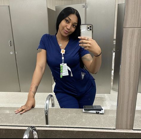 Nurses With Tattoos, Assistant Aesthetic, Nurse Goals, Cardiology Nurse, Nurse Bae, Black Nurses, Nurse Outfit Scrubs, Nursing Goals, Certified Medical Assistant