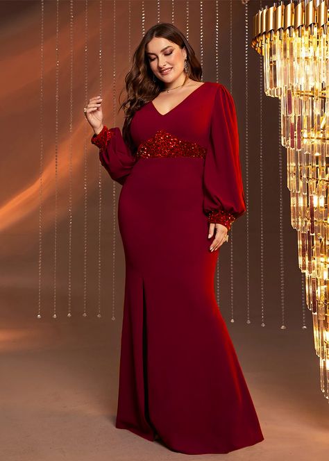 Plus Size Women Elegant Dresses Fashion Long Sleeve V-Neck Slim Party Dresses Large Size Female Wedding Guest Evening Dress 2023 Have a promotion during this period Plus Size Women Elegant Dresses Fashion Long Sleeve V-Neck Slim Party Dresses Large Size Female Wedding Guest Evening Dres... Evening Wedding Guest Dresses, Formal Parties, Middle Age Fashion, Vestido Plus Size, Shein Dress, Evening Outfits, Linen Dresses, White Mini Dress, Purple Dress