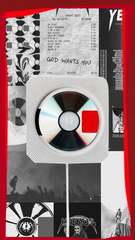 Yeezus Kanye, Kanye West Albums, Kanye West Wallpaper, Kanye West Yeezus, Hip Hop Wallpaper, Album Cover Wallpaper Collage, Album Artwork Cover Art, Vaporwave Wallpaper, Guilt Trips