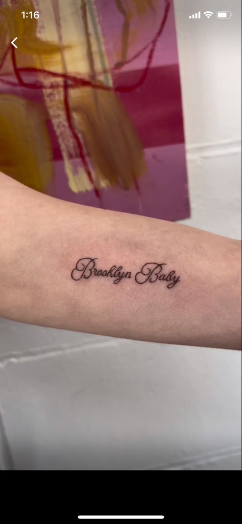 Brooklyn Baby Tattoo, Brooklyn Tattoo, Baby Tattoo, Brooklyn Baby, Baby Tattoos, Tattoo Inspo, Body Mods, Cute Tattoos, Tattoos And Piercings