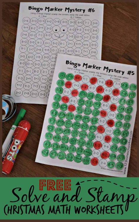 Kindergarten Enrichment, Christmas Math Games, Winter Homeschool, Math Worksheets For Kids, Holiday Math Worksheets, Christmas Math Worksheets, Math Mystery Picture, Christmas Math Activities, Room Parent