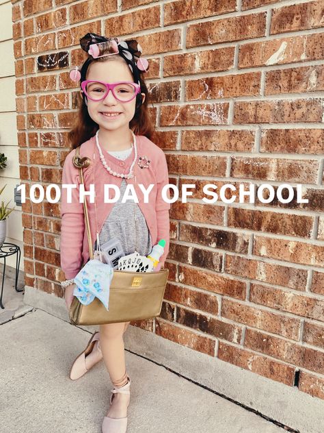 100 Days Of School Granny Ideas, 100 Days Of School Dress Up Girls Diy, Old Lady Costume For Kids 100th Day, 100th Day Of School Dress Up, 100 Days Of School Dress Up, Kids Old Lady Costume, School Spirit Outfit, Granny Costume, 100 Días De Clases