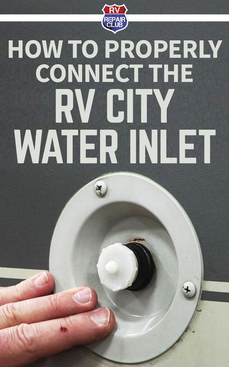 The RV city water inlet is an easy way to provide pressurized water into your RV unit. The RV city water inlet on the outside of the RV makes it possible to hook up to an outside source, such as a campground or residential faucet using a hose, and have pressurized water running on the inside. Rv Plumbing, New Bathtub, Rv Videos, Rv Traveling, Camper Maintenance, Rv Dreams, Rv Camping Tips, Camper Hacks, Travel Trailer Camping