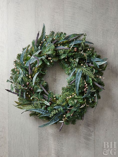 There is something here for every style. Lighted Wreaths, Get Ready For Christmas, Evergreen Wreath, Green Color Schemes, Pine Wreath, Snowman Wreath, Ready For Christmas, Christmas Party Games, Christmas Wreaths Diy