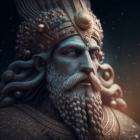 These are The 10 Most Important Sumerian Gods - Myth Nerd The Sumerians, Enlil God, Annunaki Gods, Sumerian Gods, Sumerian King List, Assyrian Art, The Epic Of Gilgamesh, Anunnaki Aliens, God Emperor