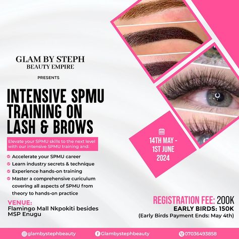 Flyer Design for "GLAM BY STEPH" #design #graphicdesign #graphicdesigner #flyerdesign #flyer #ladies #lashes #training #business #branding #nigeria #foryou #aspiredigitalagency Training Business, Eye Brows, Graphic Design Flyer, Business Branding, Flyer Design, Curly Hair, Eyebrows, Lashes, Curly Hair Styles