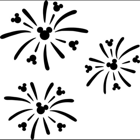 Mickey Fireworks, Disney Themed Classroom, Castle Silhouette, Fireworks Svg, Mickey Mouse Svg, Disney Fireworks, Idee Cricut, Mickey Mouse Art, Projets Cricut