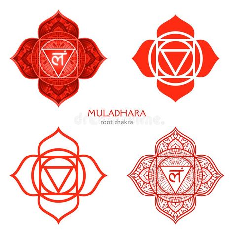 Root Chakra Symbol Tattoo, Tattoo Rojo, Root Chakra Symbol, Simbols Tattoo, Chakra Painting, Chakra Decor, Art Chakra, Chakra Tattoo, Muladhara Chakra