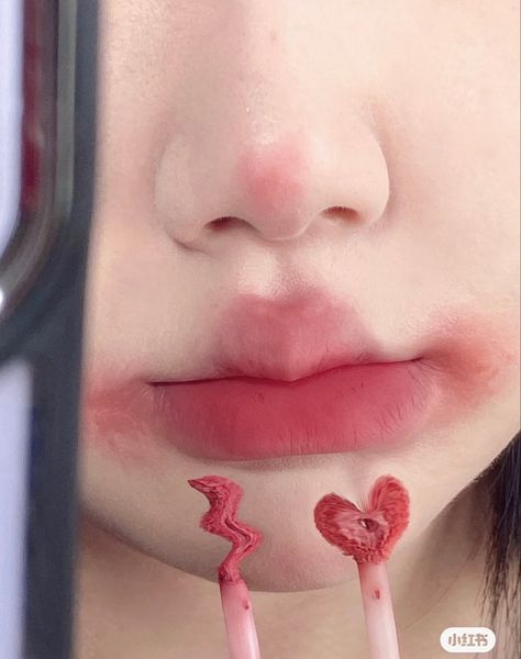 Bunny Lips Makeup, Bunny Lips, Korean Eyes, Korean Lipstick, Vision Bored, Korean Lips, Reference Board, Doll Eye Makeup, Makeup Accesories