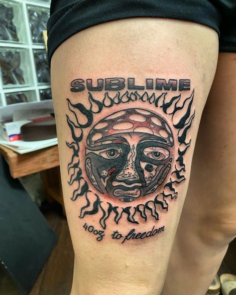 @that_italian7 on IG Artist: clayton_mccan Sublime Tattoo, Sublime Sun, A Tattoo, Sun, Black