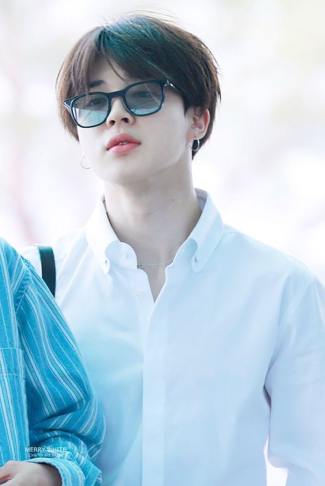 BTS PICS⁷ on Twitter: "Jimin in white shirt with glasses… " Park Jimin Bts Wallpaper, Park Ji Min, Park Jimin Cute, Cole Sprouse, Park Jimin Bts, Jimin Jungkook, Bts Jin, Bts Bangtan Boy, Busan