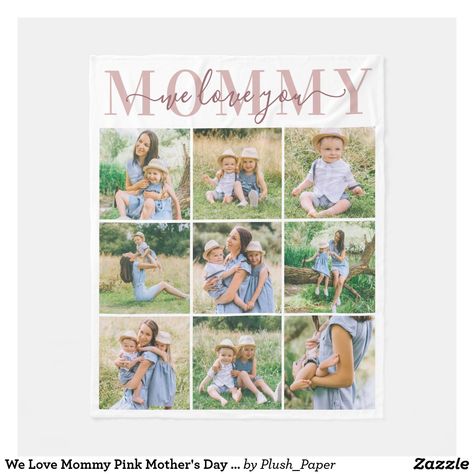 Mommy And Me Photo Shoot, Mom Photo, Custom Photo Blanket, Unique Photo Gifts, Best Mothers Day Gifts, Celebrate Mom, Mother's Day Photos, Photo Blanket, Best Mother