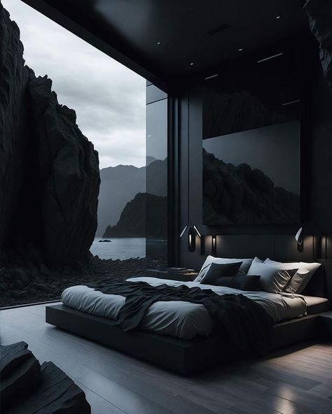 Simple Bed Designs, Dark Bedroom, Bed Design Modern, Black Bedroom, Inspire Me Home Decor, Design Room, Dream House Rooms, Dream Room Inspiration, Luxury Homes Dream Houses