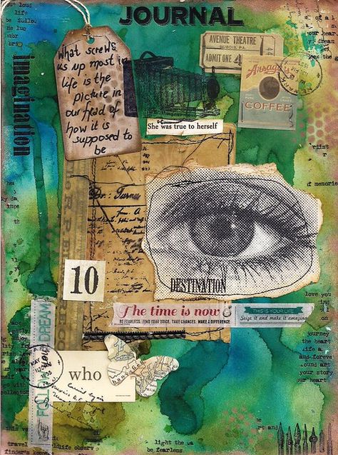 Kollage Konst, Constance Rose, Visual Journaling, Journaling Tips, Textiles Art, Dyan Reaveley, Jen Jen, Dance Project, Collage Kunst