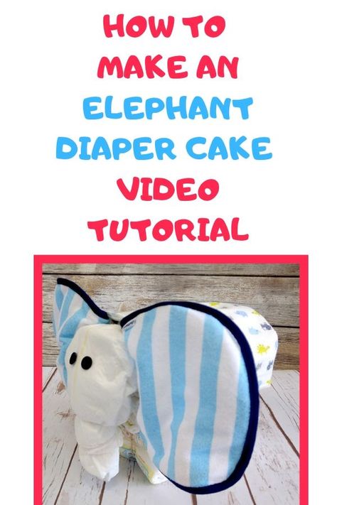 The elephant baby shower theme is extremely popular, which is why an elephant diaper cake would be awesome. Also the elephant theme is totally neutral, so you could use pink, blue, neutral colors, or match the colors of your theme. Diaper Cake Tutorial, Elephant Diaper Cake, Diaper Cakes Tutorial, Unique Diaper Cakes, Elephant Baby Shower Boy, Elephant Baby Shower Theme, Baby Elefant, Baby Shower Diaper Cake, Baby Diaper Cake