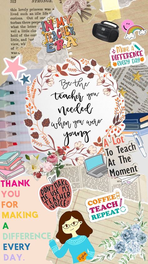 #teachers #teachersday #collagewallpaper #school #teachercore Future Teacher Wallpaper, Aesthetic Female Wallpaper, Teacher Aesthetic Female, Female Wallpaper, Teacher Wallpaper, Aesthetic Female, Teacher Aesthetic, Future Teacher, When You Were Young