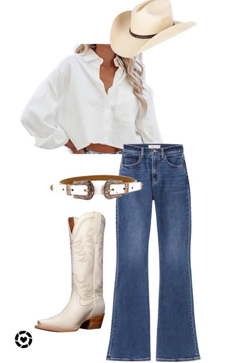 Western Party Outfit, Outfit Inspo Date Night, Cowboy Outfits For Women, Jean Top Outfits, Traje Cowgirl, Nashville Country, Estilo Cowgirl, Concert Outfit Inspo, Trajes Country