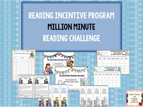 I have this downloaded already MILLION MINUTE READING CHALLENGE Reading Incentives, My Sister In Law, Incentive Programs, Progress Report, Reading Challenge, Sister In Law, An Article, Teacher Store, Elementary School