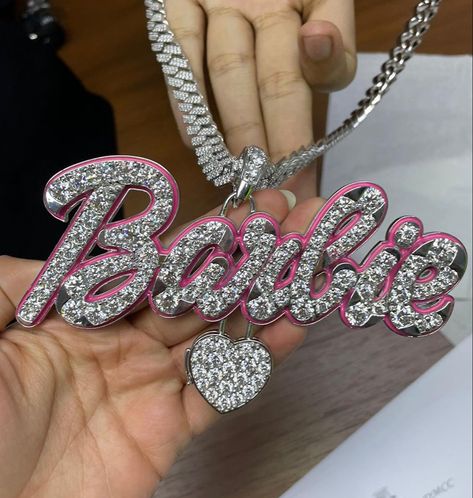 Nicki Minaj Jewelry, Barbie Chain, Nicki Minaj Barbie, Expensive Jewelry Luxury, Jewelry Accessories Ideas, Dope Jewelry, Girly Accessories, Expensive Jewelry, Women's Jewelry And Accessories