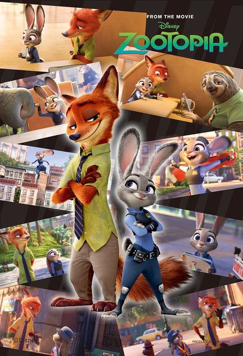 Zootopia is an amazing movie!!(( saw this movie with the FAMILY last weekend in Canada 3D..such a cute movie)) Justin Bateman, Nick Judy, Zootopia 2016, Films Posters, Zootopia Comic, Zootopia Art, Kids Movies, Nick And Judy, Disney Zootopia