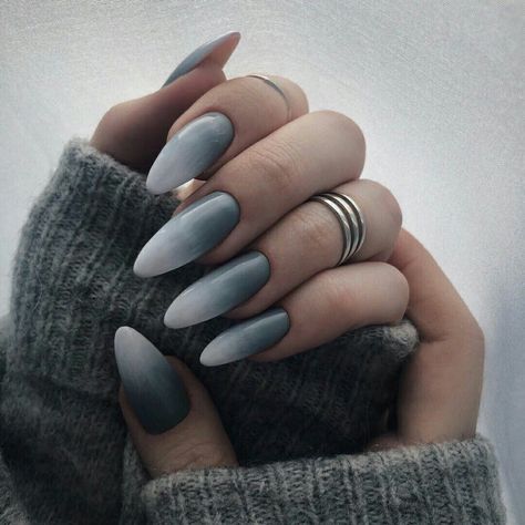 Smokey Nails, Goth Nails, Gray Nails, Glamorous Nails, Rainbow Nails, Fire Nails, Dream Nails, Pretty Acrylic Nails, Manicure E Pedicure