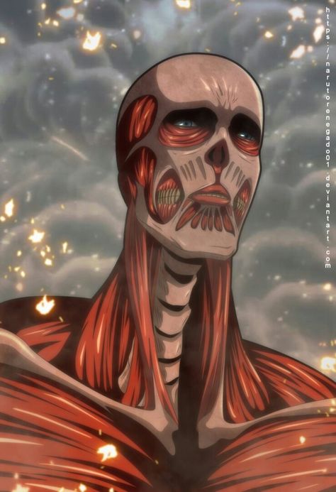 Armin’s colossal titan looks sad and it HURTS ME Colossal Titan, Attack On Titan, Anime, Blue