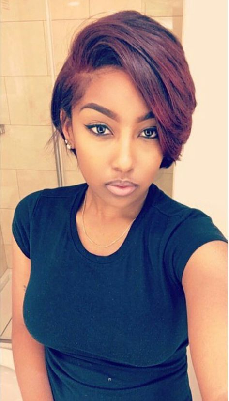 Bob Ombre, Hair Black Women, Easy Hairstyles For Medium Hair, Long Bob Hairstyles, Short Pixie Haircuts, Short Hair Styles Easy, Short Wigs, Hair Black, African American Women