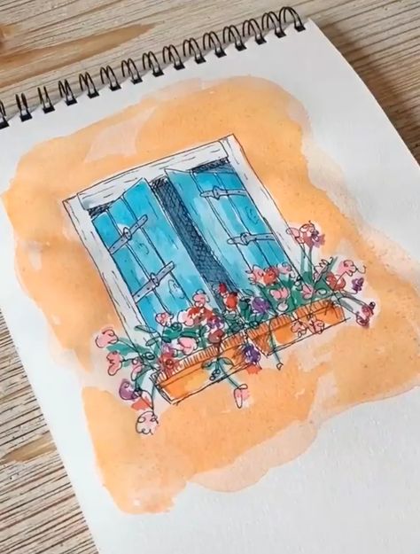 Painting Ideas For Beginners, Watercolor Paintings For Beginners, Diy Watercolor Painting, Soyut Sanat Tabloları, Watercolor Paintings Easy, Seni Cat Air, Lukisan Cat Air, Watercolor Paintings Tutorials, Watercolor Art Lessons