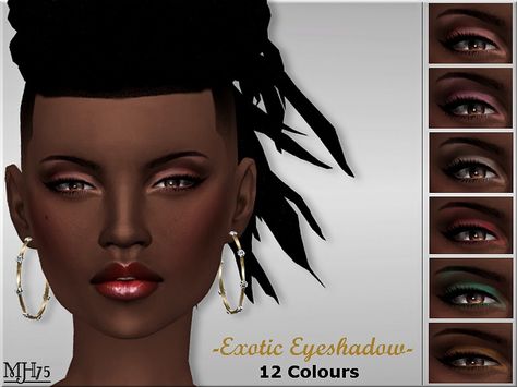 -a beautiful smoky eyeshadow with added eyeliner for your beautiful dark skinned sims  Found in TSR Category 'Sims 4 Female Eyeshadow' Eyeshadow Sims 4, The Sims 4 Custom Content, Smoky Eyeshadow, Makeup Cc, Cute Eyeshadow Looks, Dark Eyeshadow, Sims 4 Cc Makeup, Queen Makeup, Sims 4 Update