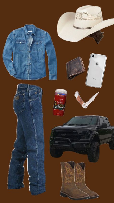 Country Boy Clothes, Country Outfits Men, Country Boy Outfits, Masc Outfit, Country Mens Fashion, Country Outfits Women, Trajes Country, Western Girl Outfits, Country Fits