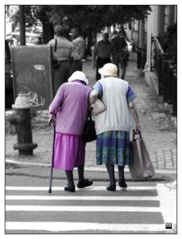 Angel and Donna holding each other up on the way to stalking Jack White in his nursing home. The year: 2053. Friends Growing Old Together, Friendship Philosophy, Old Besties, Grow Old With Me, Old Best Friends, Growing Old Together, Grow Old, Yellow Springs, Senior Citizen