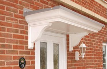 Ogee Skirting Board, Door Overhang, Window Exterior, Front Door Canopy, Porch Brackets, Porch Canopy, Interior Finishes, Interior Shop, Outdoor Canopy