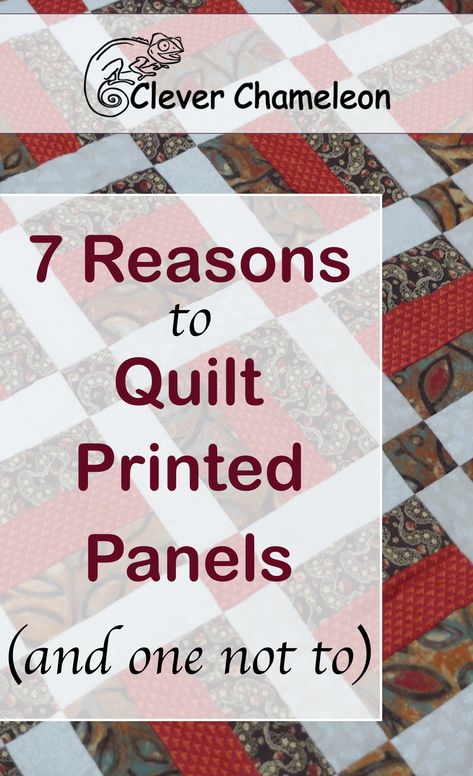 7 Reasons to Quilt Printed Fabric Panels - Clever Chameleon Quilting Fabric Panels For Quilting, Panels For Quilting, Quilted Wall Hangings Patterns, Christmas Fabric Panels, Free Quilt Tutorials, Panel Quilt Patterns, Fabric Panel Quilts, Quilt Sewing Patterns, Free Motion Quilt Designs