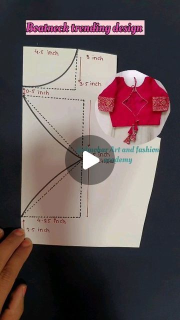 Pattern Drafting Tutorials For Beginners, Mirror Blouse Design, Simple Blouse Pattern, Basic Blouse Designs, Mirror Blouse, Trending Blouse, Latest Blouse Neck Designs, Blouse Tutorial, Pattern Drafting Tutorials