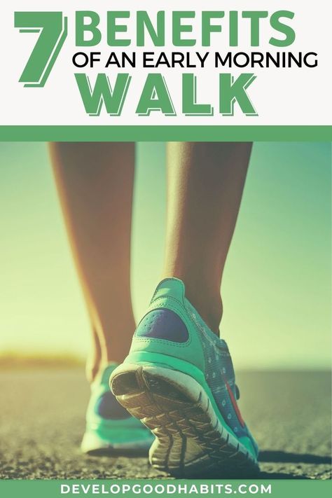 7 Benefits of an Early Morning Walk | 7 reasons why an early morning walk can have a huge impact on your health and fitness Walking In The Morning, Walking Quotes, Early Morning Walk, Walking For Health, Fitness Walking, Benefits Of Walking, Early Morning Workouts, Walking Exercise, Morning Walk