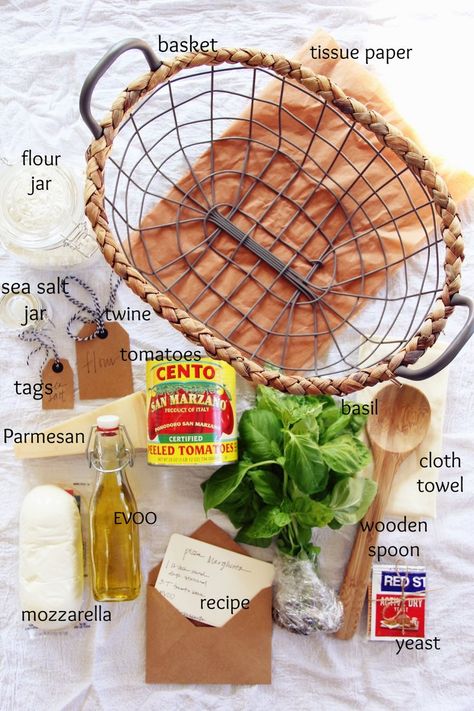 Dinner in a Gift Basket DIY: Margherita Pizza Night - The Pastiche