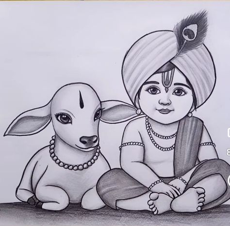 Cow With Krishna, Cow Rangoli, Krishna With Cow, Leaves Photography, Very Easy Rangoli Designs, Colourful Wallpaper, Cow Drawing, Krishna Drawing