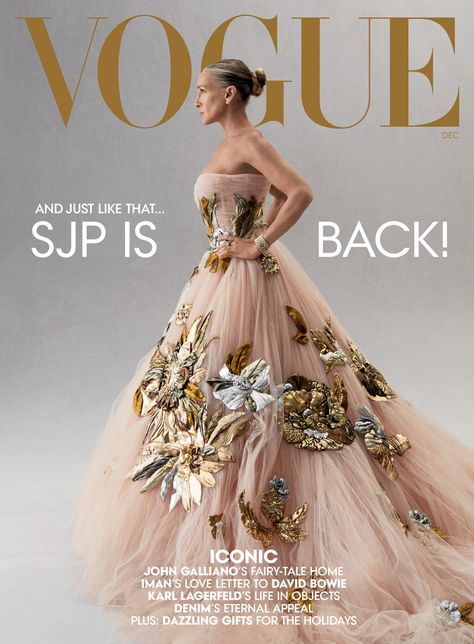 Kristin Davis, Samantha Jones, Vogue Magazine Covers, Magazine Vogue, Vogue Us, Vogue Covers, Sarah Jessica, And Just Like That, Sarah Jessica Parker