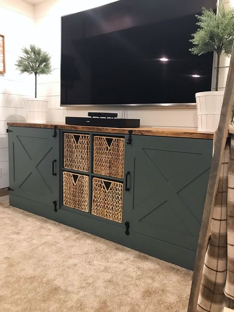 Ikea Kalax Media Unit Hack Tv Wall Mount Ideas, Ikea Tv Console, Ikea Tv Unit, Ikea Tv Stand, Ikea Cubes, Tv Stand Ideas, Ikea Units, Ikea Tv, Hacks Ikea