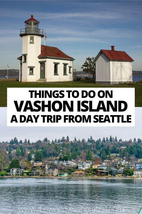 Looking for an escape from Seattle? Look no further than idyllic Vashon Island! This beautiful island in the Puget Sound is the perfect place to get away from it all. Vashon Island Wa, Day Trips From Seattle, Washington Road Trip, Seattle Vacation, Washington State Travel, Vashon Island, Washington Travel, Bellingham Washington, San Juan Island