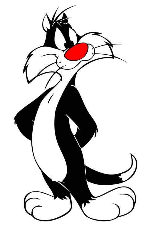 Sylvester The Cat, Vintage Cartoons, Old School Cartoons, Looney Tunes Characters, Looney Tunes Cartoons, Morning Cartoon, Cat Vector, Classic Cartoon Characters, Famous Cartoons