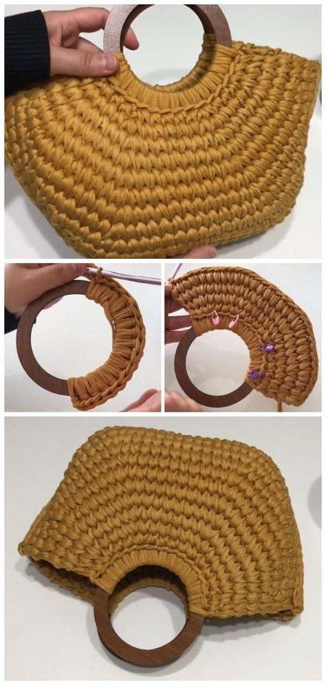 Crochet Beautiful Cleopatra Bag Diy Crochet Purse, Modern Haken, Crochet Beautiful, Crochet Shoulder Bags, Free Crochet Bag, Crochet Bag Tutorials, Crochet Bag Pattern Free, Bag Pattern Free, Crochet Market Bag