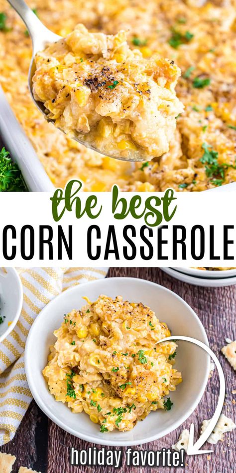 Skillet Corn Casserole, Corn As A Side Dish, Frozen Corn Recipes Side Dishes, Corn Side Dish Recipes, Corn Casseroles, Easy Corn Recipes, Corn Side, Homemade Cream Corn, Corn Recipes Side Dishes