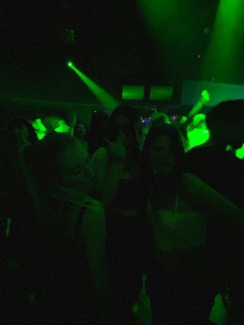 Green Light Party Aesthetic, Party Green Aesthetic, Late Night Green Aesthetic, Slytherin Party, Dark Neon Green Aesthetic, Green Neon Lights Aesthetic, Clubbing Dress, Party Life, Living Life