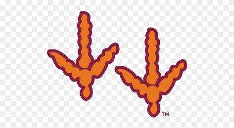 Download hd Hokie Tracks As Outline - Virginia Tech Hokies Logo Clipart and use the free clipart for your creative project. Virginia Tech Logo, Virginia Tech Painting, Hokie Bird, Tech Image, Tech Tattoo, Grad Banner, Logo Clipart, Tech Diy, Virginia Tech Hokies